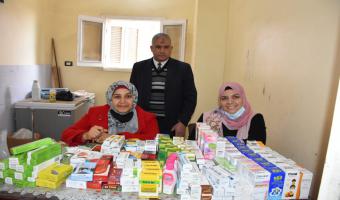 ضمن حياه كريمة.. جامعة مدينة السادات تنظم قافله طبيه بقرية ابو عوالي  مركز أشمون بالمنوفية