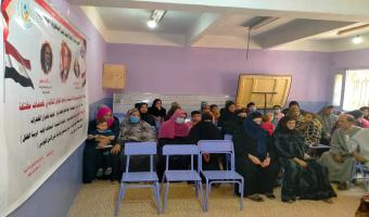 جامعة مدينة السادات تنظم مشروع بيئي تنموي بقرية زاوية الناعوره