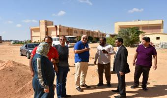 رئيس الجامعة يتفقد منشأت المدن الجامعية و كليتي الطب البيطري والتجارة قبل بدء العام الدراسي الجديد