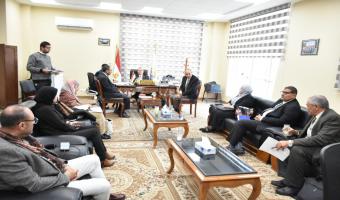 مجلس جامعة مدينة السادات لشئون التعليم والطلاب يناقش استعدادات الكليات لامتحانات الفصل الدراسي الأول