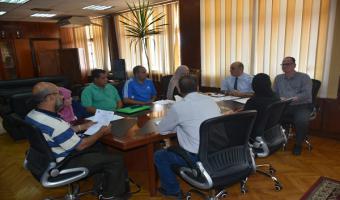 اجتماع نائب رئيس الجامعة مع مديرى إدارات رعاية الطلاب بالجامعة وكلياتها