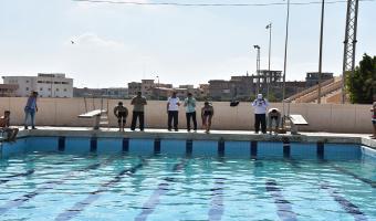ختام فاعليات بطولة السباحة بين طلاب كليات جامعة مدينة السادات