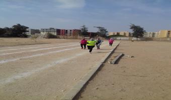 حصول الطالبة هاجر طارق البرم على المركز الأول فى سباق 800 متر على مستوى الجامعة