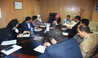 انعقاد الاجتماع الشهري للمجلس التنفيذى لمركز ضمان الجودة والتطوير المستمر بالجامعة