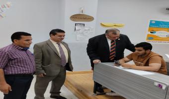 نائب رئيس جامعة مدينة السادات لشئون التعليم والطلاب يتفقد سير الإمتحانات بكليتى الطب البيطري والصيدلة