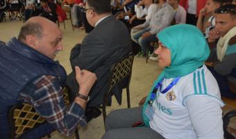 حصول الطالبة حنان السيد إبراهيم على المركز الخامس فى رفع الأثقال بأسبوع متحدى الإعاقة بجامعة المنيا