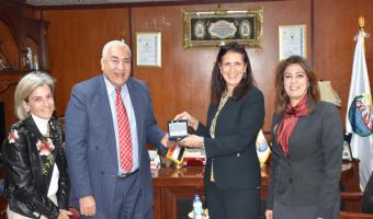 زيارة هيئة فولبرايت مصر لجامعة مدينة السادات