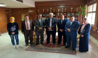 بحث سبل تعاون جديدة بين كلية الطب البيطري و جامعة ويسنسون ماديسن Wiscinson Madison university