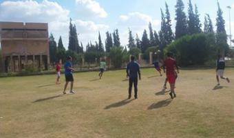تجمع فرق كليات الجامعة لإختيار لاعبى منتخب الكرة الخماسية
