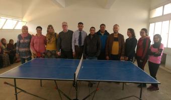 الطالبة لمياء يوسف تحصد المركز الأول فى تنس الطاولة بمهرجان الدورى الرياضى