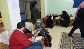 الإدارة العامة لشئون خدمة المجتمع تنظم قافلة طبية بشرية لدار المسنين بمدينة السادات
