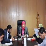 انعقاد الاجتماع الشهري للمجلس التنفيذى لمركز ضمان الجودة والتطوير المستمر بالجامعة
