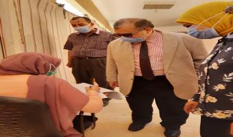 نائب رئيس الجامعة يتفقد إمتحانات الفرق النهائية بكلية التربية