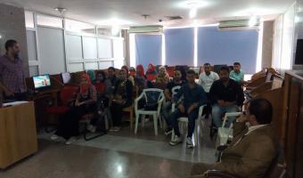 مشروع التدريب يواصل دوراتة التدريبية لطلاب كلية التربية على تكنولوجيا المعلوامات